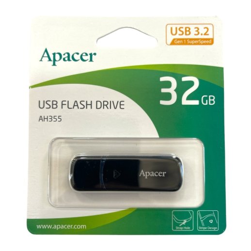 USB флеш 32Gb Apacer AH355 3.2 black