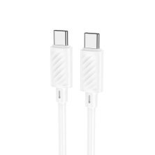 USB-C кабель HOCO X88 60W Type-C - Type-C 1 MЕТР БIЛИЙ