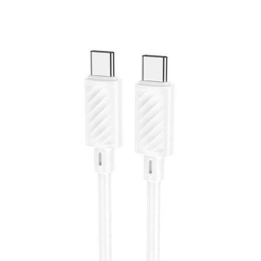 USB-C кабель HOCO X88 60W Type-C - Type-C 1 MЕТР БIЛИЙ