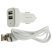Автомобільний зарядний пристрій WUW T22 2USB 2A + USB Type-C БІЛИЙ (70)