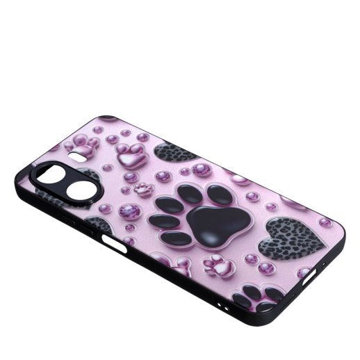 Накладка Fashion Mix для Xiaomi Redmi 13C/Poco C65 Pink Paws