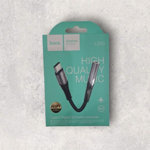 Адаптер Hoco Type-C to aux 3.5 LS33