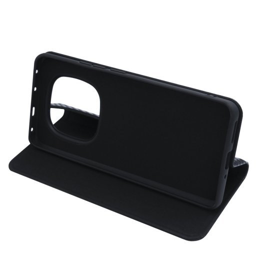 Книга Flip Cover Carbon для Xiaomi Redmi Note 14 Pro Plus (5G) Black