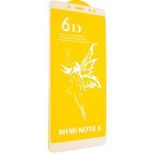 Захисне скло 6D PREMIUM XIAOMI Redmi Note 5 PRO | Note 5 | REDMI 5 plus WHITE