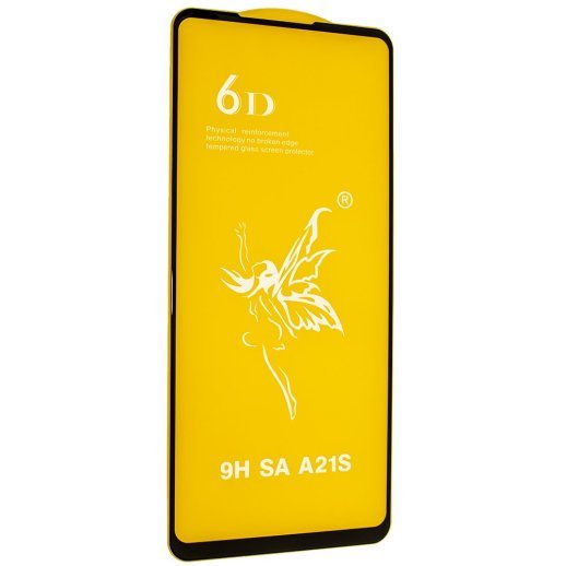 Захисне скло 6D PREMIUM SAMSUNG A217 Galaxy A21S (2020) ЧОРНИЙ