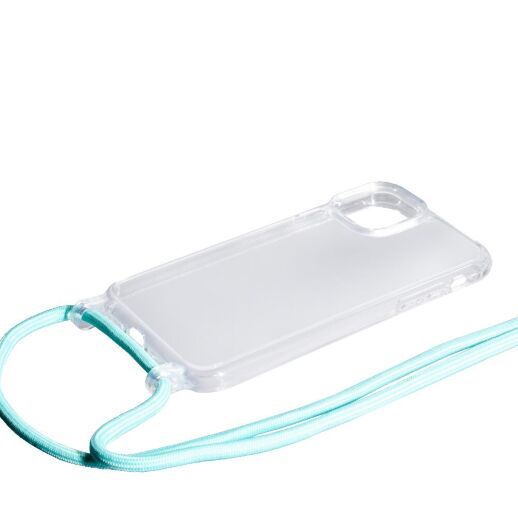 Силікон Transparent Case with Rope для Apple iPhone 12 Pro Max Green