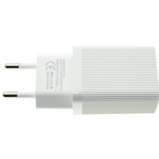 Мережевий зарядний пристрій WUW C102 2.4A 2USB