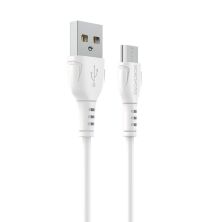 USB кабель BOROFONE BX51 Triumph charging data USB - micro USB, білий