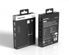 USB Cable Senteo SL-04 Embossed Transparent Silicone A-C 3A