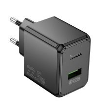 Мережевий зарядний пристрій Hoco CS17A Wish 22,5 Вт (USB, чорний)