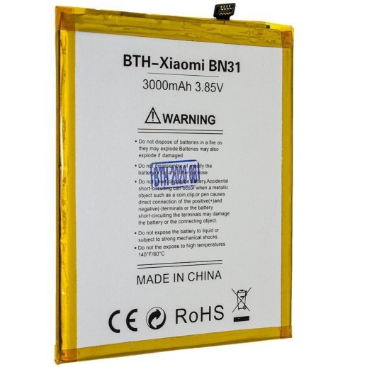Акумулятор до телефону INKAX Xiaomi BN31 (MI 5X | Mi A1)