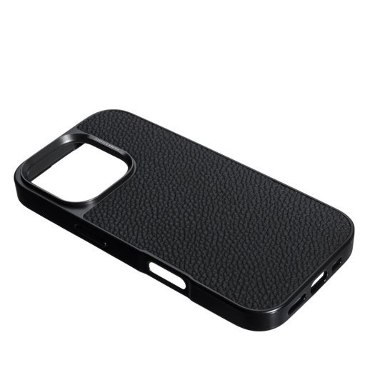 Накладка Puloka Leather Inside Magsafe для Apple iPhone 16 Pro Max Black