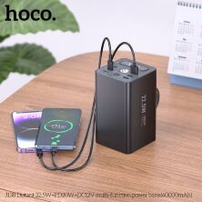Універсальна мобільна батарея (УМБ) HOCO J138 Distant PD 20W + QC 3.0 22.5W 60000 mAh, чорний
