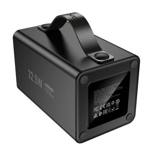 Універсальна мобільна батарея (УМБ) HOCO J138 Distant PD 20W + QC 3.0 22.5W 60000 mAh, чорний