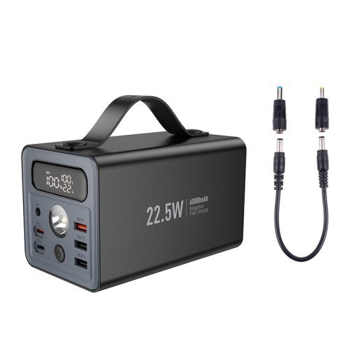 Універсальна мобільна батарея (УМБ) HOCO J138 Distant PD 20W + QC 3.0 22.5W 60000 mAh, чорний