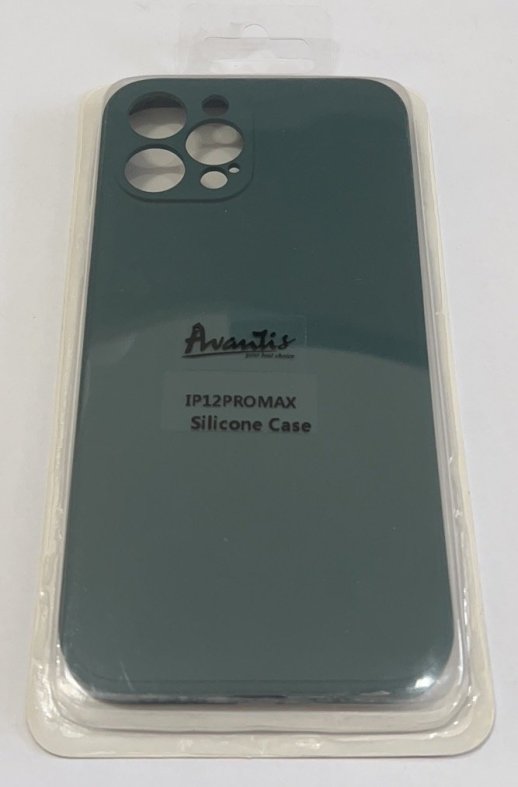 Avantis Full Silicone Case Apple Iphone 12 Pro Max (camera protect) Black