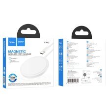 Бездротовий зарядний пристрій HOCO CW52 Magnetic Wireless Fast Charger 15W, білий