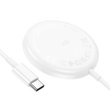 Бездротовий зарядний пристрій HOCO CW52 Magnetic Wireless Fast Charger 15W, білий