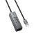 USB HUB HOCO HB1D 4in1 (USB to USB2.0*3+RJ45), сірий