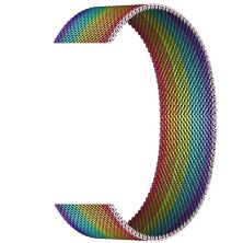 Ремінець металевий для годинника APPLE WATCH 38MM / 40MM / 41MM Milanese Loop RAINBOW