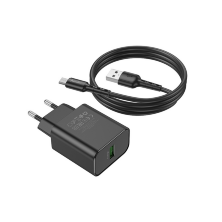 Мережевий Зарядний Пристрій Avantis A435 1USB QC3.0 Micro Black