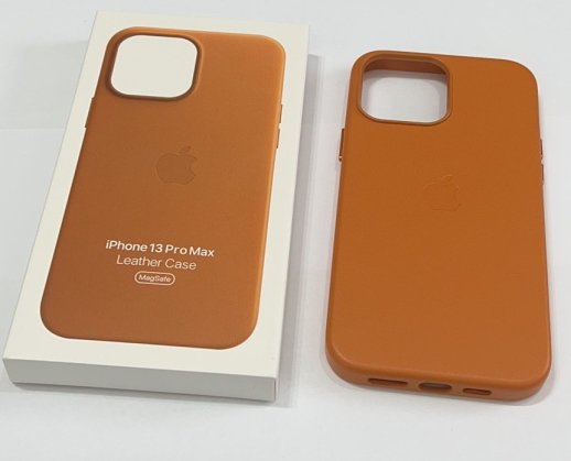 Чохол Leather Case Apple Iphone 13 ProMax MagSafe Golden Brown