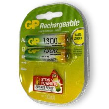 Акумулятор AA GP 1300mAh RECHARGEABLE БЛИСТЕР 2 ШТ.