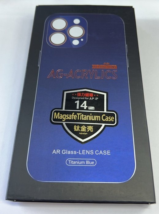 Чехол AG-ACRYLICS Magsafe for Apple Iphone 14 Pro Black Titanium