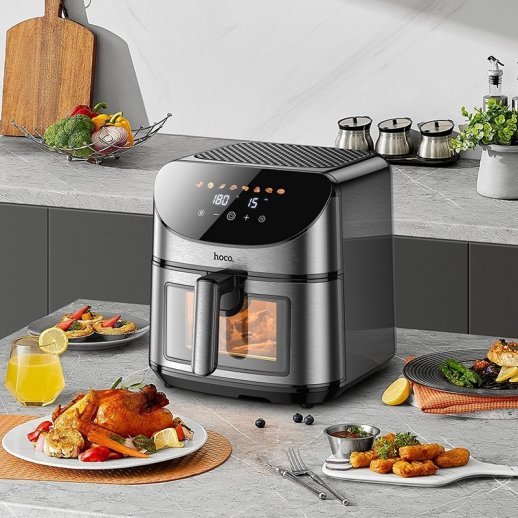 Аерогриль Hoco HE21 (1700W, 8L) (чорний)