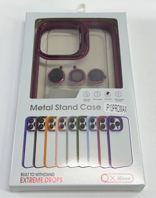 Чехол Metal Stand Case Apple Iphone 13 ProMax Blue 3