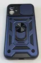 Armor Case With Curtain for Apple Iphone 12 6,1 Dark Blue