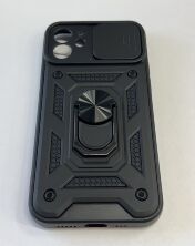 Armor Case With Curtain for Apple Iphone 12 6,1 Dark Blue