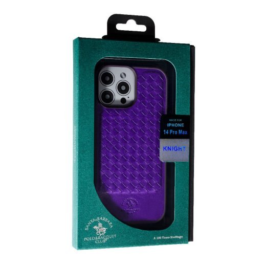 Накладка ШКІРА POLO RAVEL для Apple iPhone 14 Pro Max Purple