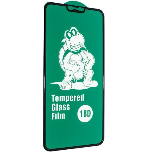 Захисне скло 18D із захисним бортом REALME C1 ЧОРНИЙ