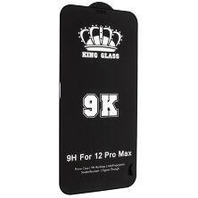 Захисне скло 9K/9D+ GOOD QUALITY APPLE IPHONE 12 PRO MAX 6,7" ЧОРНИЙ