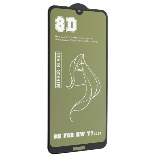 Захисне скло 8D MIRROR HUAWEI Y7 2019