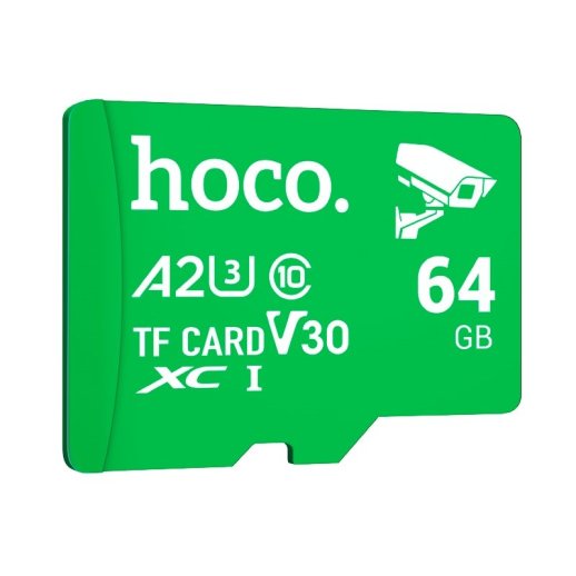 Карта памяти HOCO camera microSD 64Gb (A2/U3/Class 10)