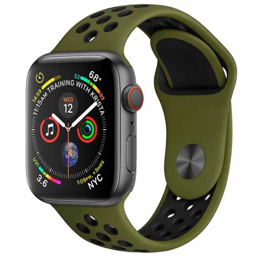 Ремінець силіконовий NIKE для Apple Watch 42 44 | 45 мм LARGE SIZE