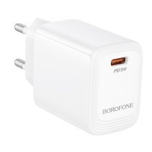 Мережевий зарядний пристрій BOROFONE BN26 PD 20W, білий