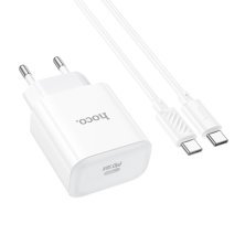 Мережевий зарядний пристрій HOCO C76A PRO TYPE-C PD 30W + КАБЕЛЬ TYPE-C - TYPE-C