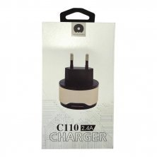Мережевий зарядний пристрій WUW C110 2.4A 2USB