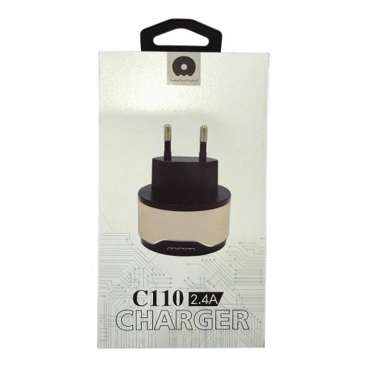 Мережевий зарядний пристрій WUW C110 2.4A 2USB