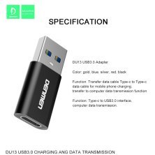 ПЕРЕХІДНИК DENMEN DU13 USB TRANSFER TYPE-C CONVERTER