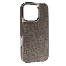 Накладка Puloka Leather Inside Magsafe для Apple iPhone 16 Pro Max Titanium grey