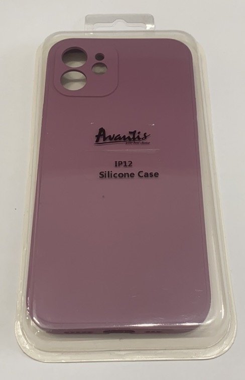Avantis Full Silicone Case Apple Iphone 12 (camera protect) Pink Sand