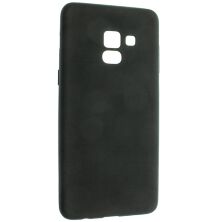 Матова силіконова накладка ROCK Samsung A8+(2018)/A730 (чорний)