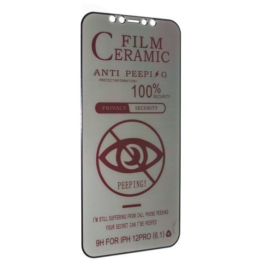 CERAMICS FILM PRIVACY APPLE iPhone 12 PRO MAX 6.7" ЧОРНИЙ
