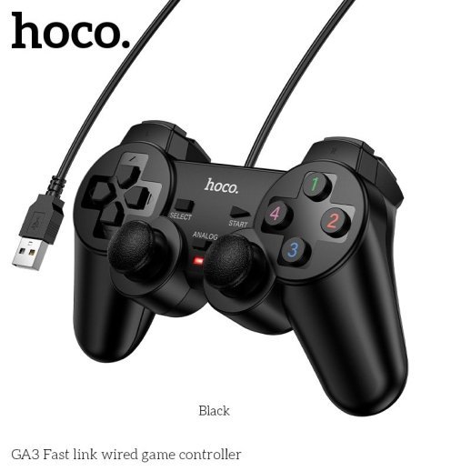 Геймпад джойстик HOCO GA3 Fast link, чёрный