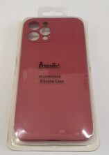 Avantis Full Silicone Case Apple Iphone 12 Pro Max (camera protect) Camelia Red
