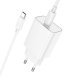 Мережевий зарядний пристрій HOCO C143A TYPE-C PD 20W + кабель TYPE-C - TYPE-C, білий